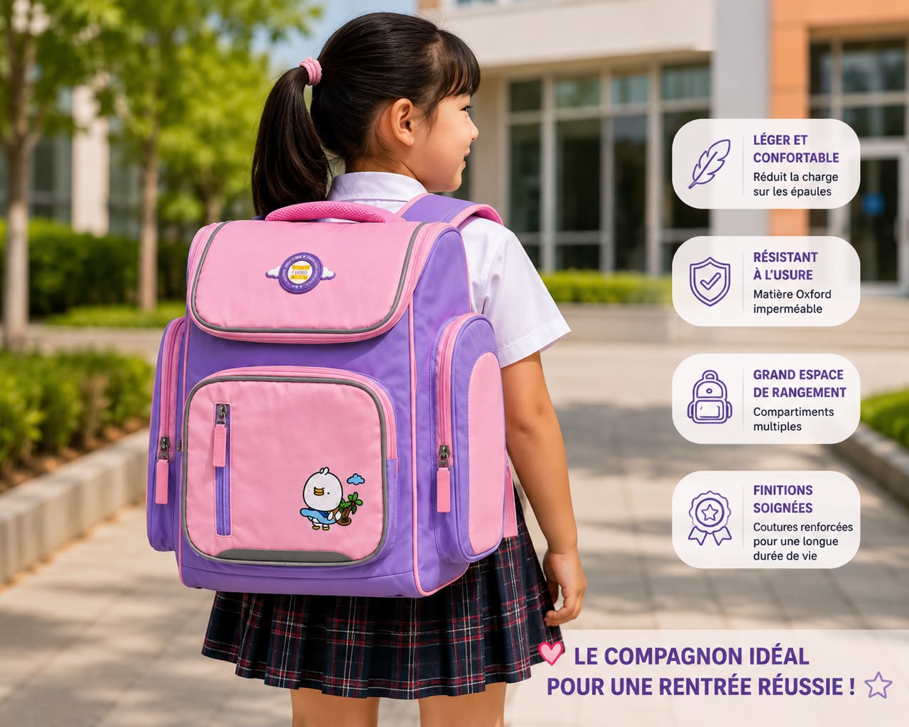 Sac à Dos scolaire Primaire-Confortable et Résistant